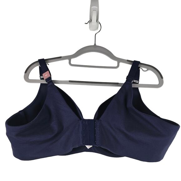 Cacique Lightly Lined Balconette Underwire Navy Bra 46D NWT - Picture 2 of 5